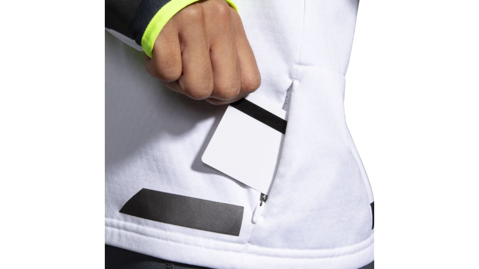 Brooks Run Visible Thermal Hoodie - Womens, Extra Large, White/Asphalt/Nightlife, 221559134.040