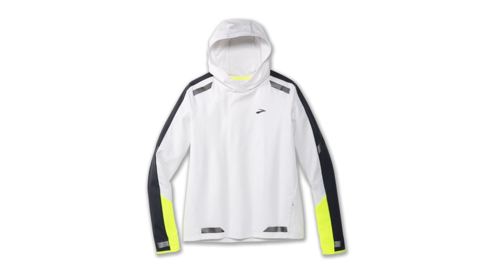 Brooks Run Visible Thermal Hoodie - Women's, White/Asphalt/Nightlife, XL, 221559134.040