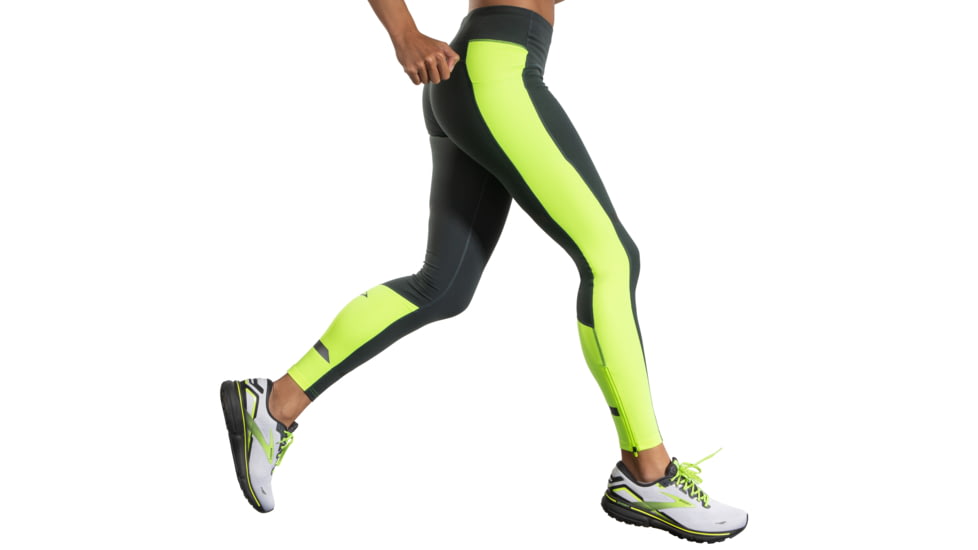 Brooks Run Visible Thermal Tight - Womens, Asphalt/Nightlife, Extra Small, 221640044.020