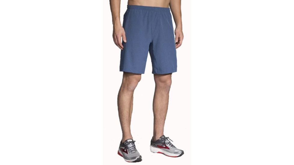 Brooks Rush 9 inch Short - Men's-Heather Ink-Small