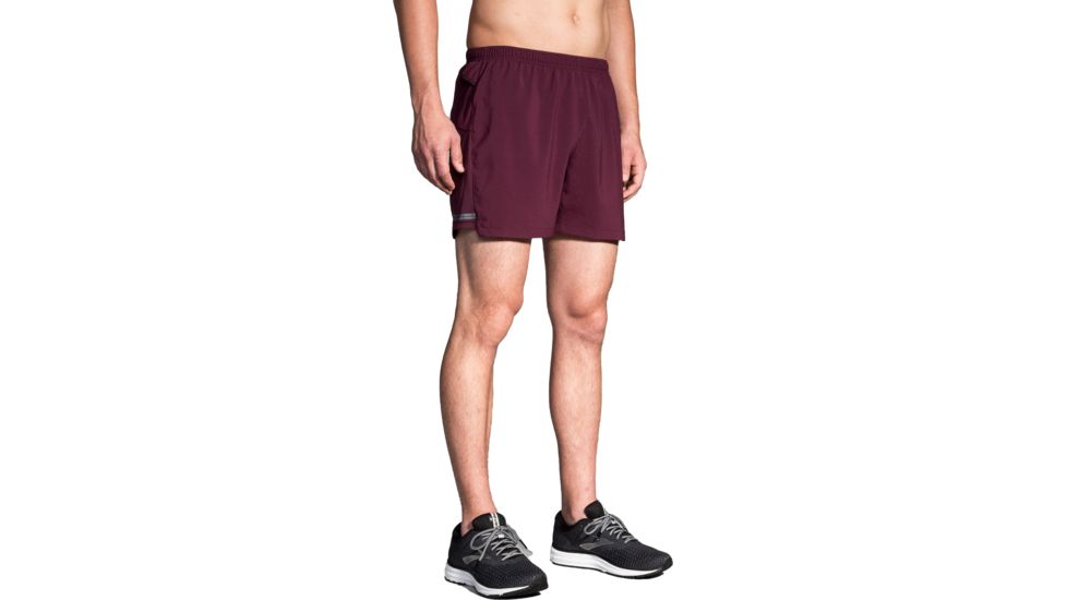 Brooks Sherpa 5 Inch Running Short - Men's, Raisin, Large, 211137534.035