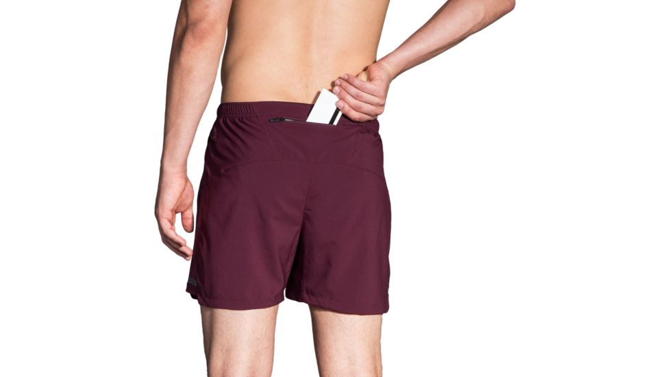 Brooks Sherpa 5 Inch Running Short - Men's, Raisin, Large, 211137534.035
