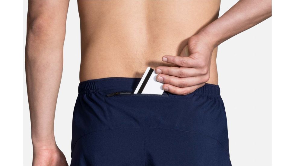 Brooks Sherpa 5 Inch Running Short - Mens, Navy, Small, 211137451.025