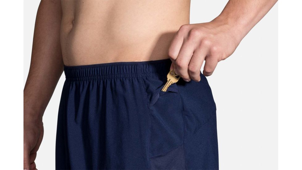 Brooks Sherpa 5 Inch Running Short - Mens, Navy, Small, 211137451.025