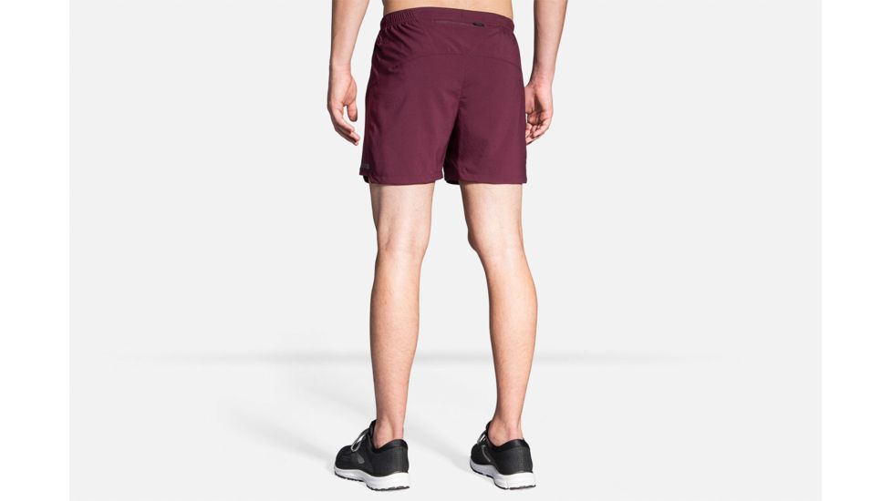 Brooks Sherpa 5 Inch Running Short - Mens, Raisin, Extra Small, 211137534.020