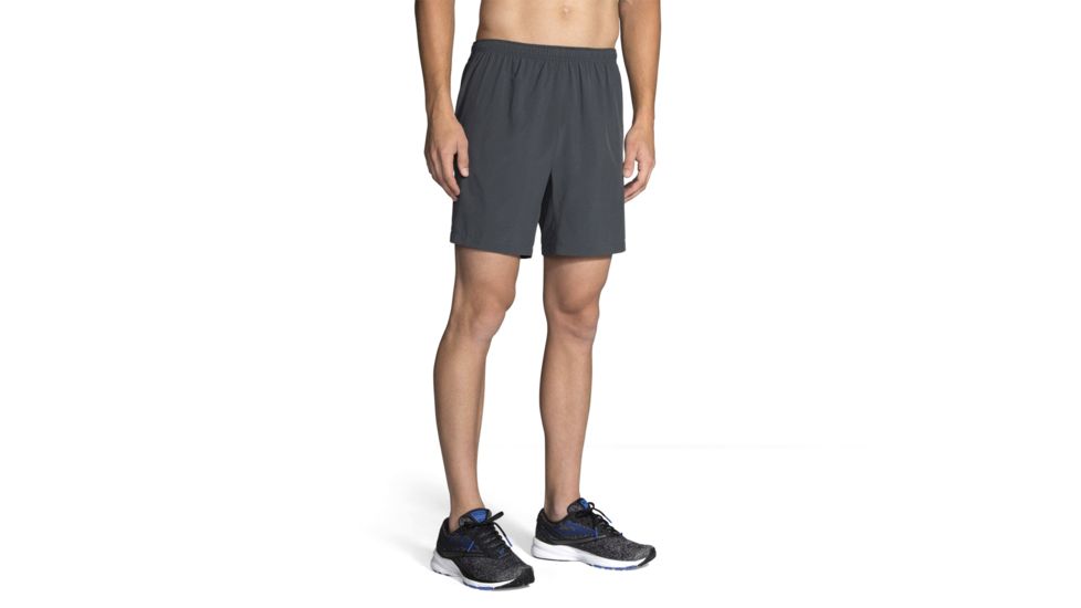 Brooks Sherpa 7 Inch 2-in-1 Running Shorts - Mens, Asphalt, L, 211138081.035