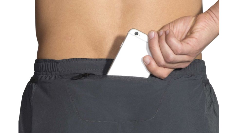 Brooks Sherpa 7 Inch 2-in-1 Running Shorts - Mens, Asphalt, L, 211138081.035