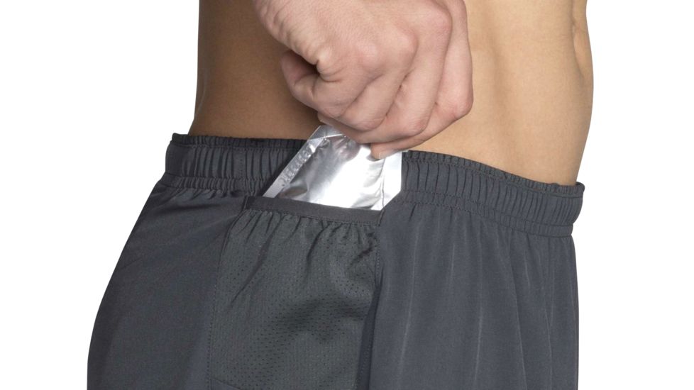 Brooks Sherpa 7 Inch 2-in-1 Running Shorts - Mens, Asphalt, L, 211138081.035