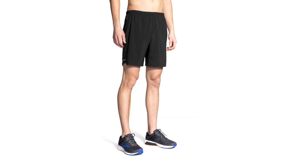 Brooks Sherpa 7 Inch 2-in-1 Running Shorts - Mens, Black, XS, 211138001.02