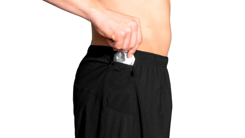 Brooks Sherpa 7 Inch 2-in-1 Running Shorts - Mens, Black, XS, 211138001.02