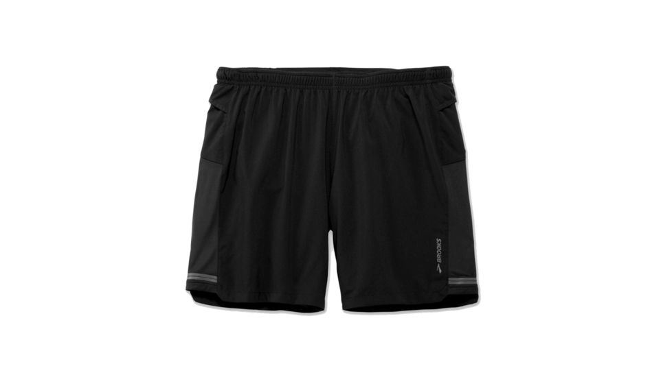 Brooks Sherpa 7 Inch 2-in-1 Running Shorts - Mens, Black, XS, 211138001.02