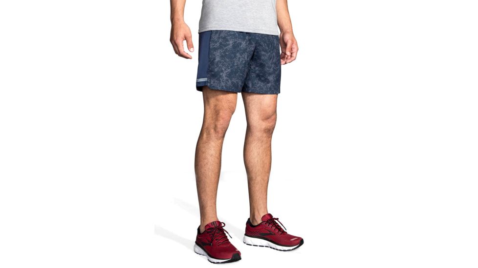 Brooks Sherpa 7 Inch 2-in-1 Running Shorts - Mens, Indigo Mineral, S, 211138477.025