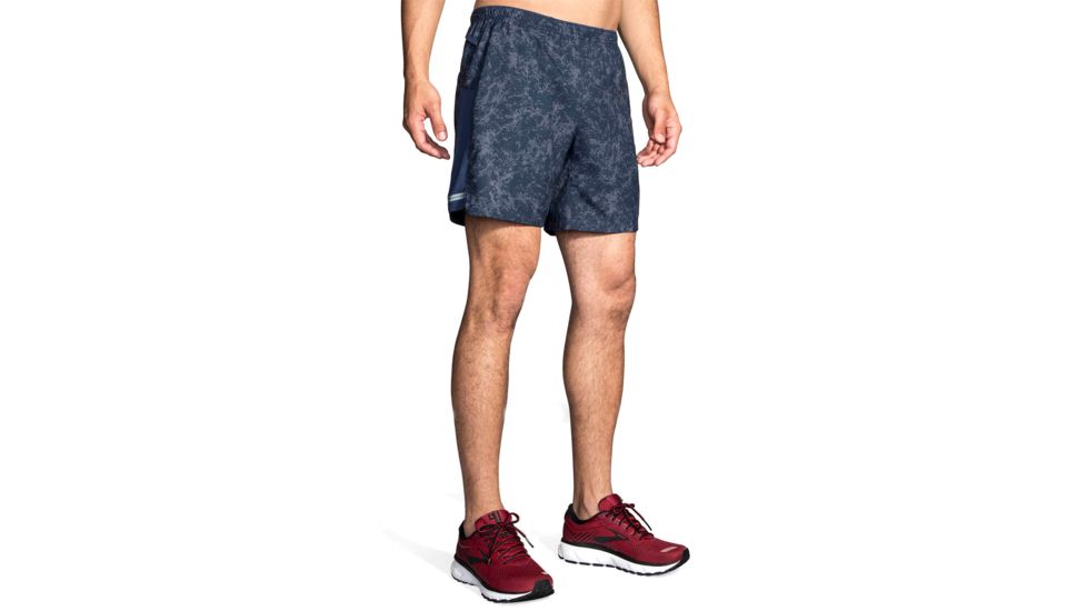 Brooks Sherpa 7 Inch 2-in-1 Running Shorts - Mens, Indigo Mineral, S, 211138477.025