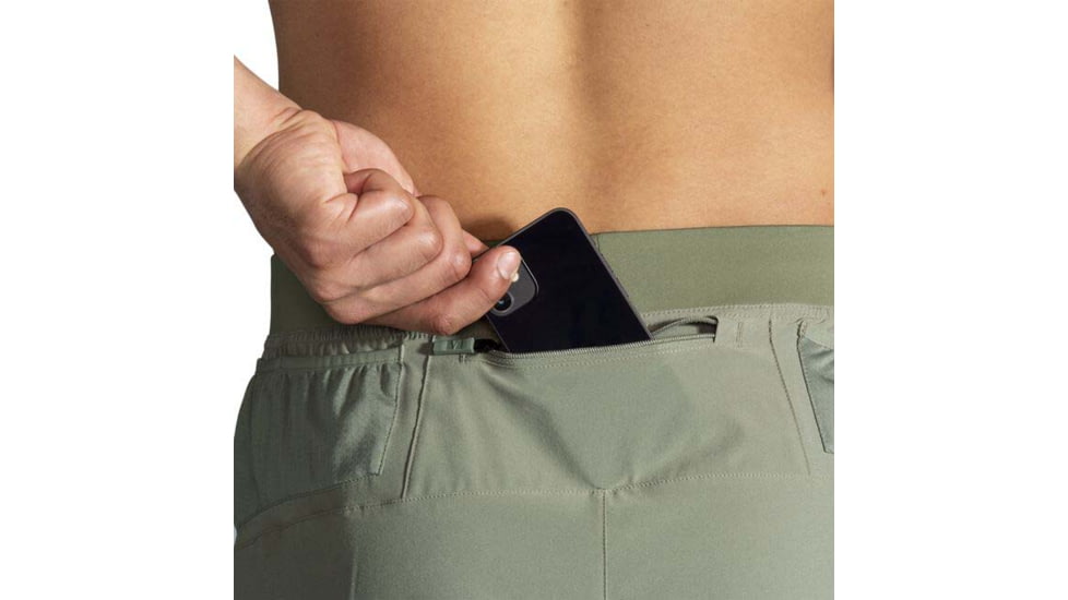 Brooks Sherpa 7in Short - Mens, Pebble, XL, 211334391.040