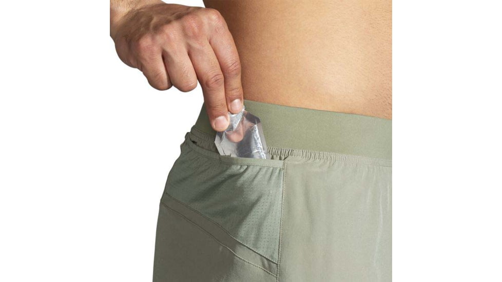 Brooks Sherpa 7in Short - Mens, Pebble, XL, 211334391.040