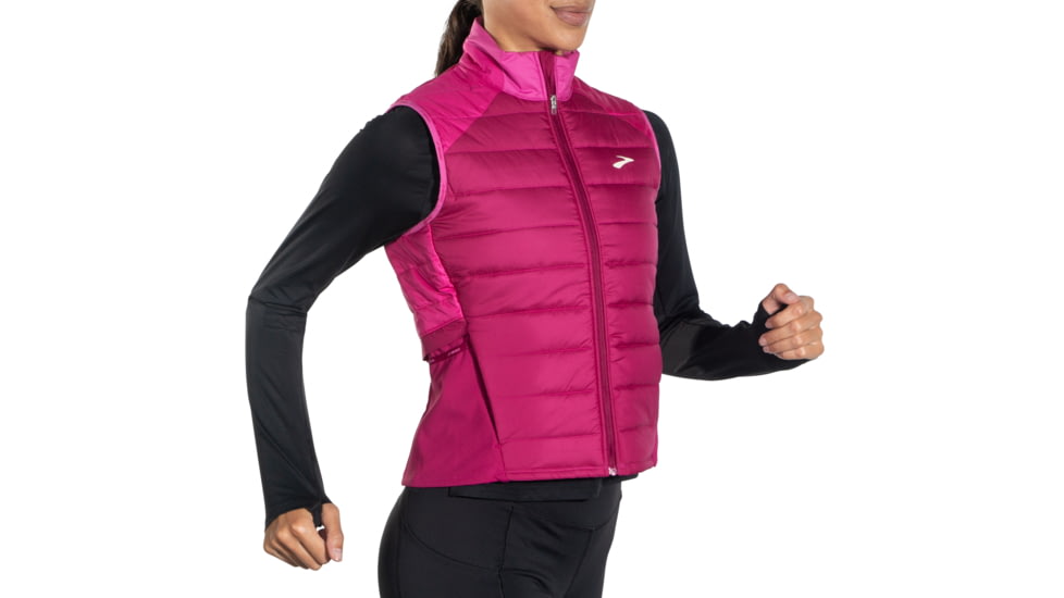 Brooks Shield Hybrid Vest 2.0 - Womens, Dk Mauve/Mauve, Extra Small, 221556679.020