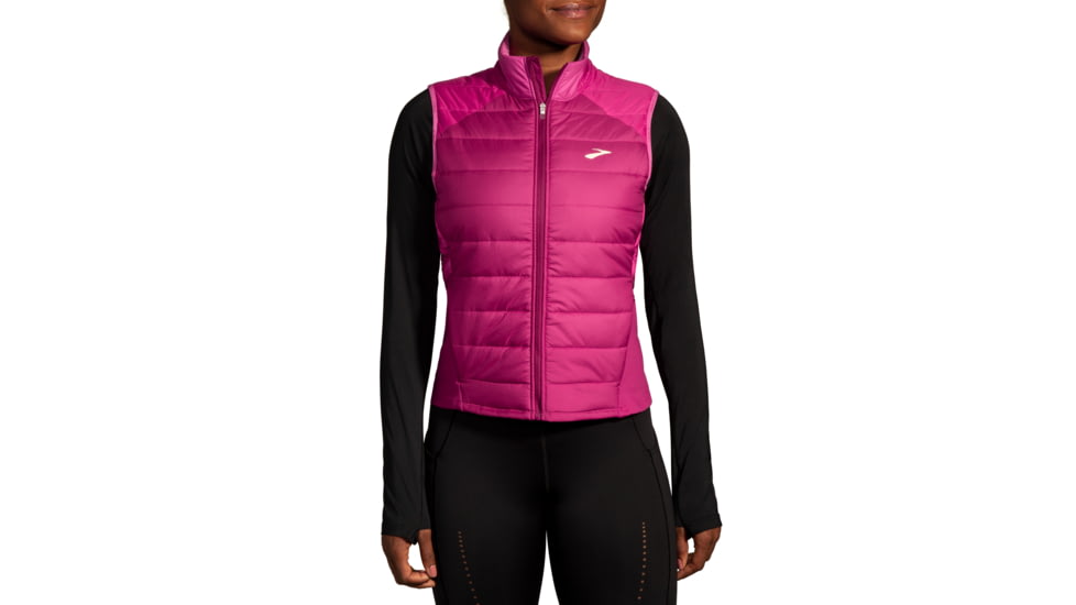 Brooks Shield Hybrid Vest 2.0 - Womens, Dk Mauve/Mauve, Extra Small, 221556679.020