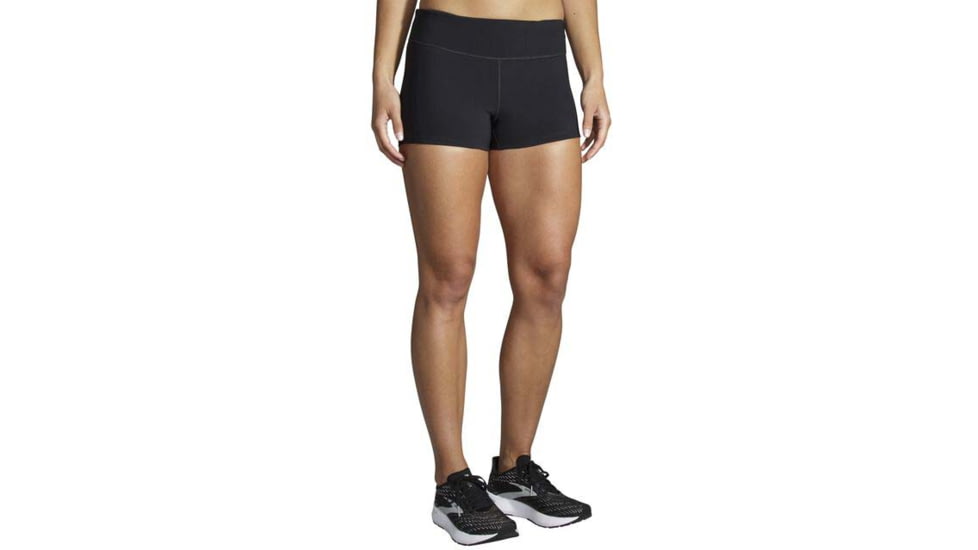 Brooks Speedwork Short Tight - Womens, Black, XL, 221532001.040