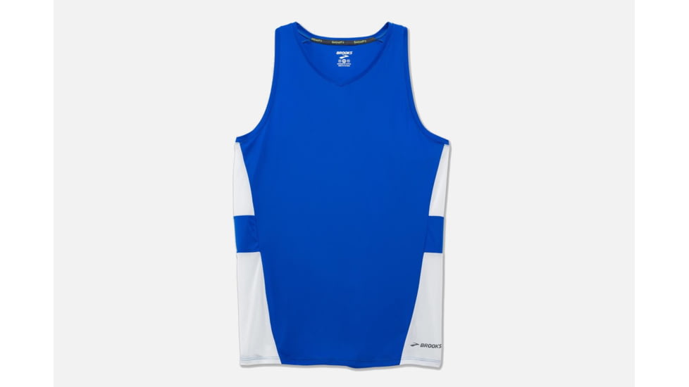 Brooks Stealth Men's Running Singlet, Royal/White, Extra Large 211140-Royal/White-XL