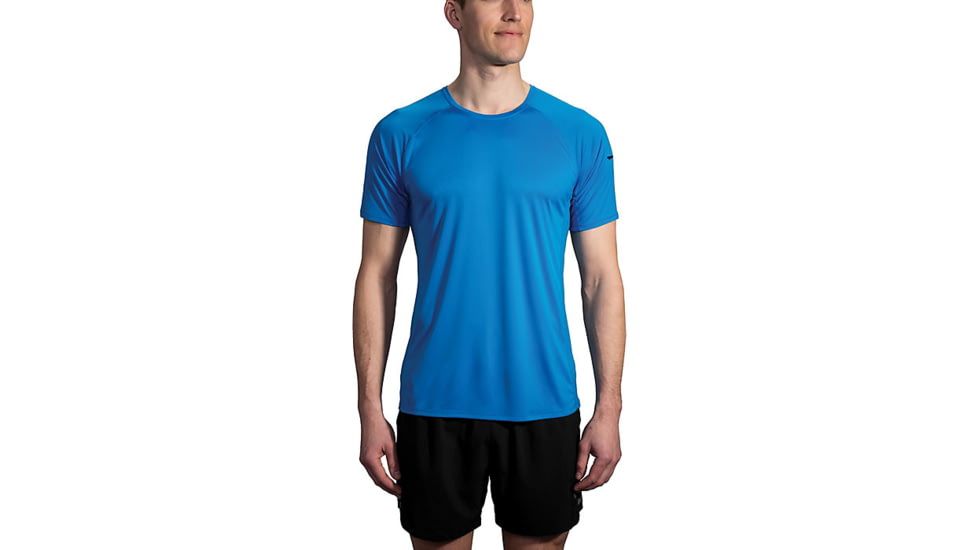 Brooks Stealth Short Sleeve - Mens, Azul, Large, 211219422.035