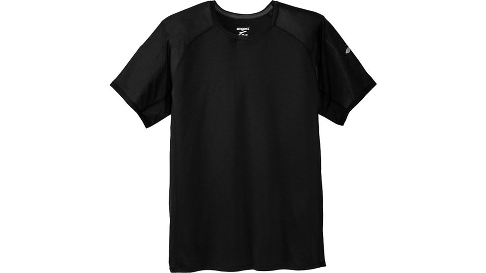Brooks Stealth Short Sleeve - Mens, Black, Large, 211219001.035