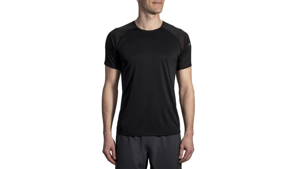 Brooks Stealth Short Sleeve - Mens, Black, Large, 211219001.035