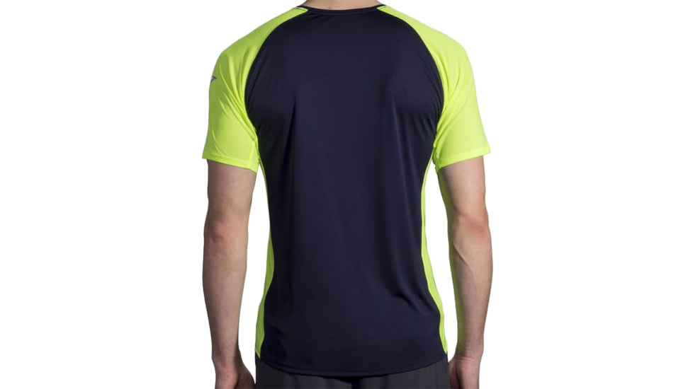 Brooks Stealth Short Sleeve - Mens, Navy/Nightlife, Medium, 211219410.030