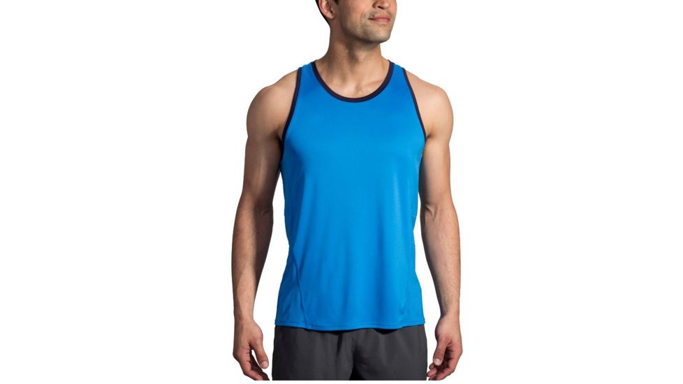Brooks Stealth Singlet - Mens, Azul/Navy, Large, 211220497.035