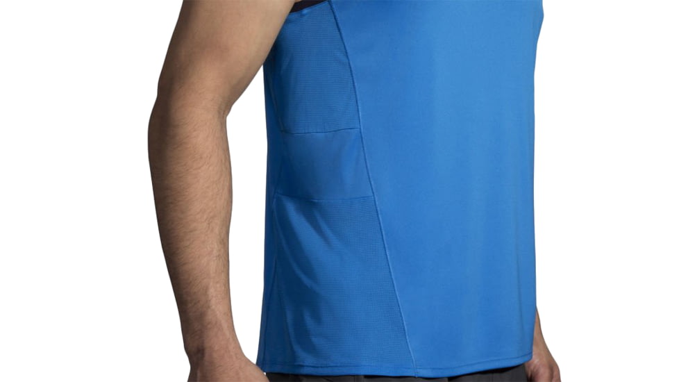 Brooks Stealth Singlet - Mens, Azul/Navy, Large, 211220497.035