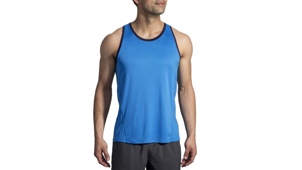 Brooks Stealth Singlet - Mens, Azul/Navy, Large, 211220497.035