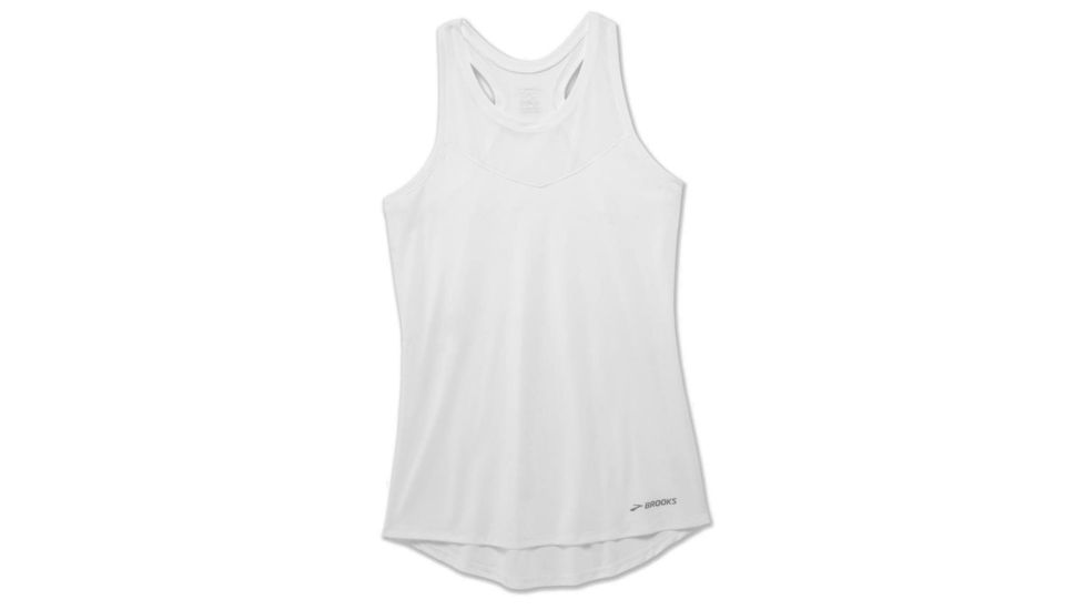 Brooks Stealth Womens Tank Top, White, Medium, 221267-White-M