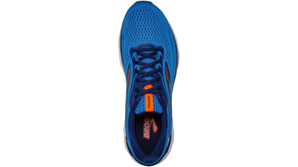 Brooks Trace 2 Running Shoes - Mens, Palace Blue/Blue Depths/Orange, 9.5, 1103881D477.095