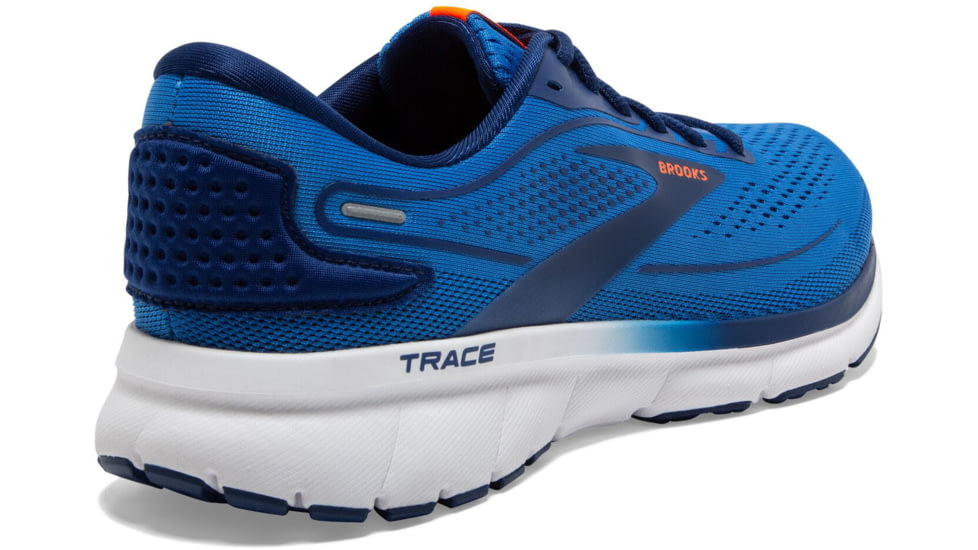 Brooks Trace 2 Running Shoes - Mens, Palace Blue/Blue Depths/Orange, 9.5, 1103881D477.095