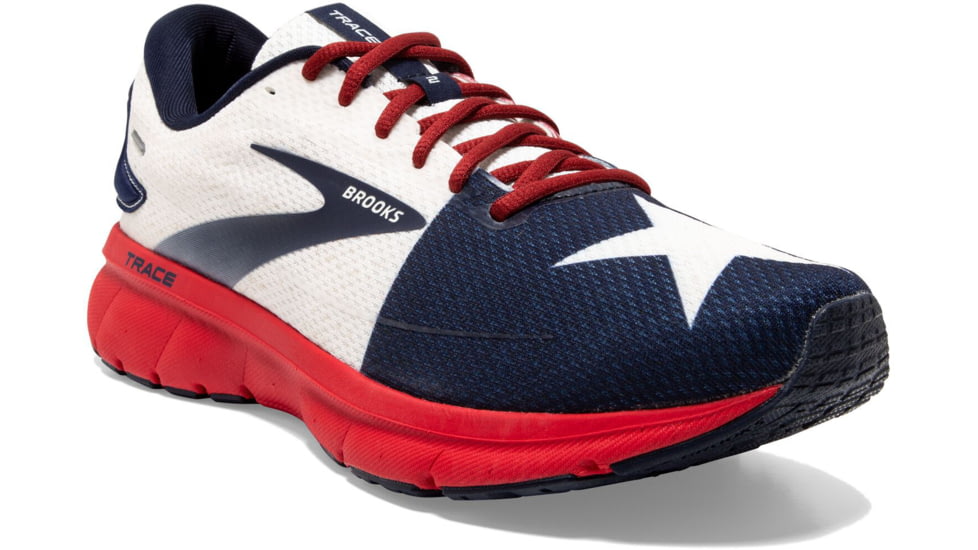 Brooks Trace 2 Running Shoes - Mens, Red/White/Navy, 12.0, 1103881D689.120