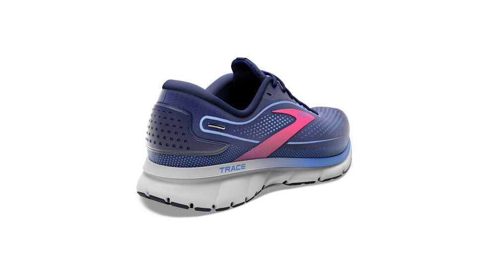 Brooks Trace 2 Running Shoes - Womens, Medium, Peacoat/Blue/Pink, 5.0, 1203751B460.050