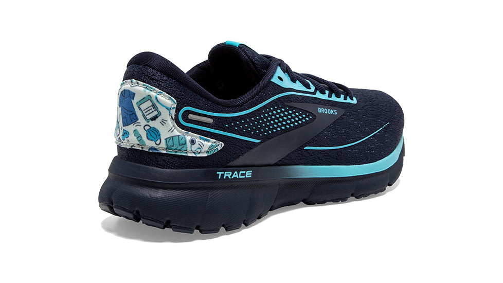 Brooks Trace 2 Running Shoes - Womens, Medium, Peacoat/Bluefish/White, 11.0, 1203751B445.110