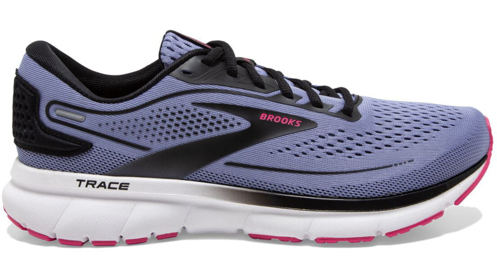 Brooks Trace 2 Running Shoes - Womens, Medium, Purple Impression/Black/Pink, 5.0, 1203751B533.050