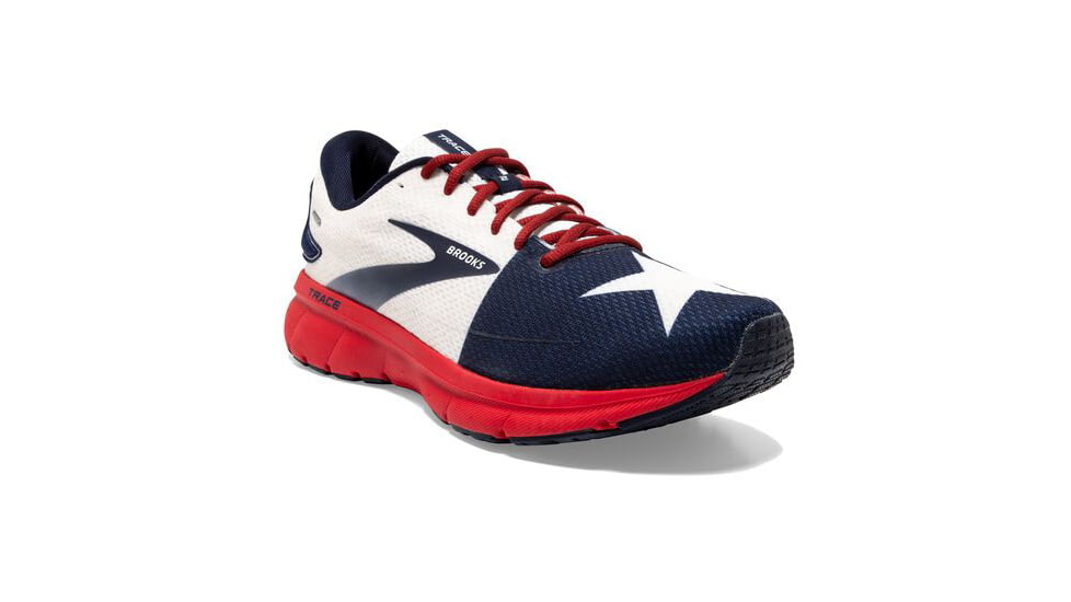 Brooks Trace 2 Running Shoes - Womens, Medium, Red/White/Navy, 10.5, 1203751B689.105
