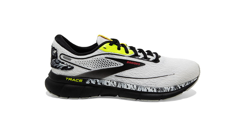 Brooks Trace 2 Running Shoes - Womens, Medium, White/Black/Nightlife, 11.0, 1203751B129.110