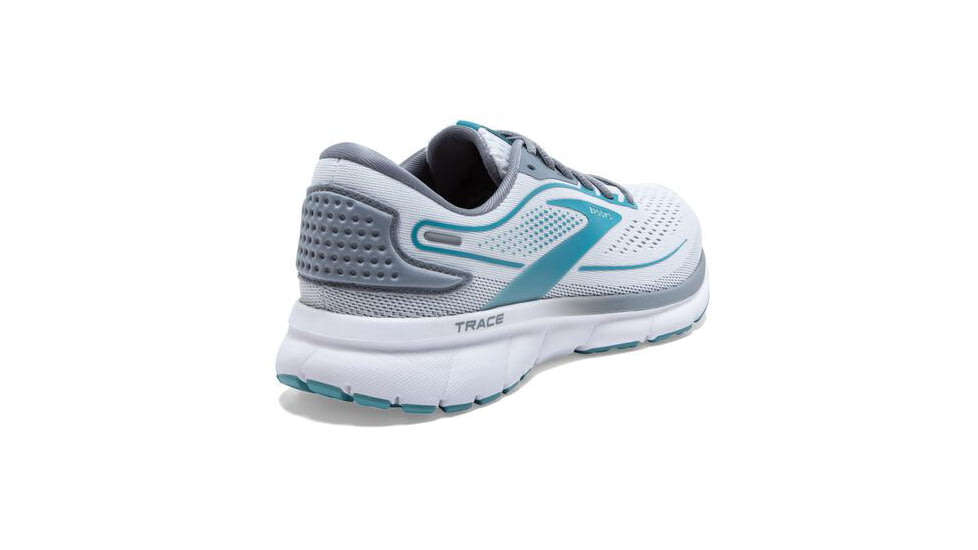 Brooks Trace 2 Running Shoes - Womens, Medium, White/Grey/Porcelain, 9.0, 1203751B185.090
