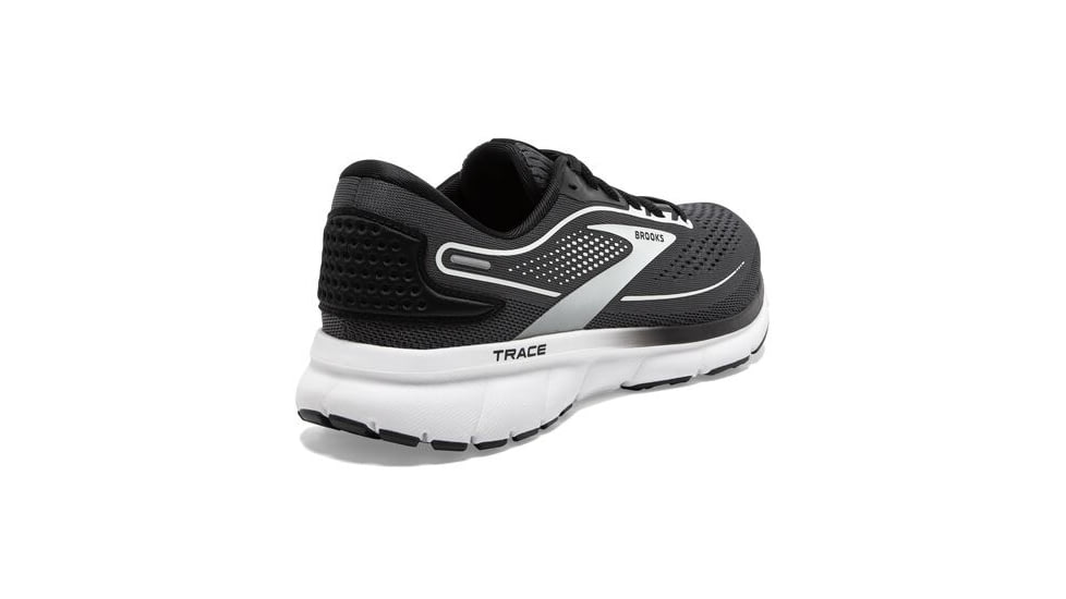 Brooks Trace 2 Running Shoes - Womens, Wide, Ebony/Black/White, 5.5, 1203751D016.055