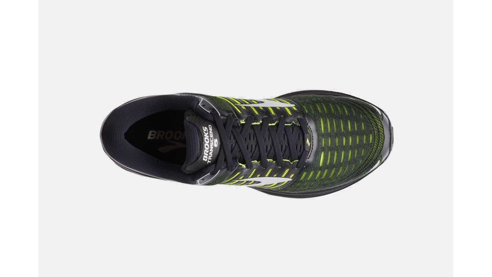 Brooks Transcend 5 Mens Road Running Shoes, Black/Nightlife/Silver, 12.5 US, Medium, 1102761D069.125