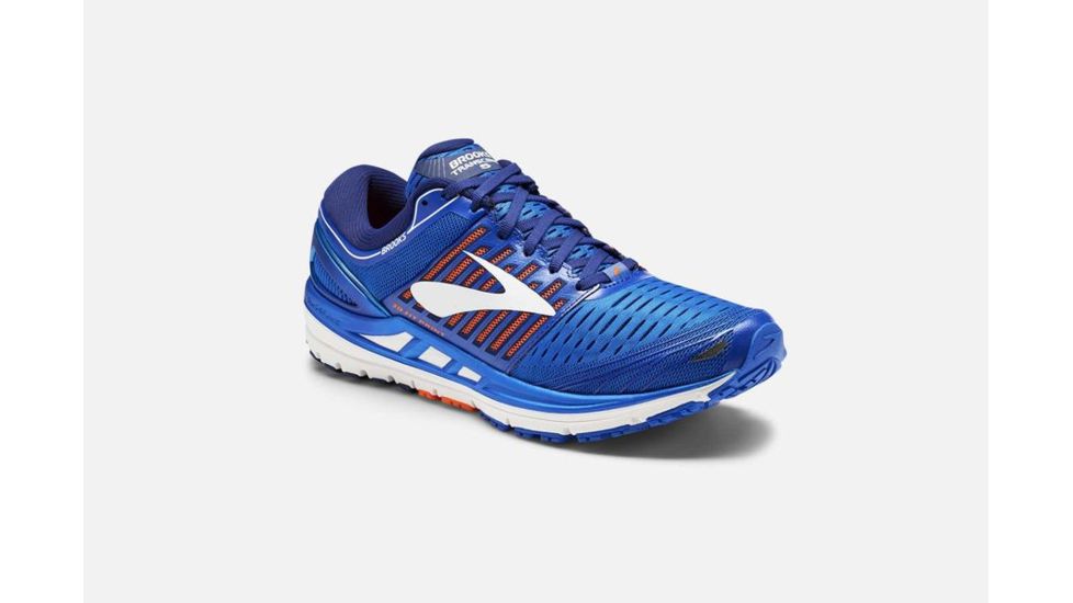 Brooks Transcend 5 Mens Road Running Shoes, Blue/Orange/White, 9 US, Medium, 1102761D463.090
