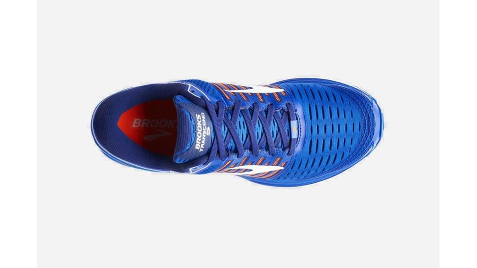 Brooks Transcend 5 Mens Road Running Shoes, Blue/Orange/White, 9 US, Medium, 1102761D463.090