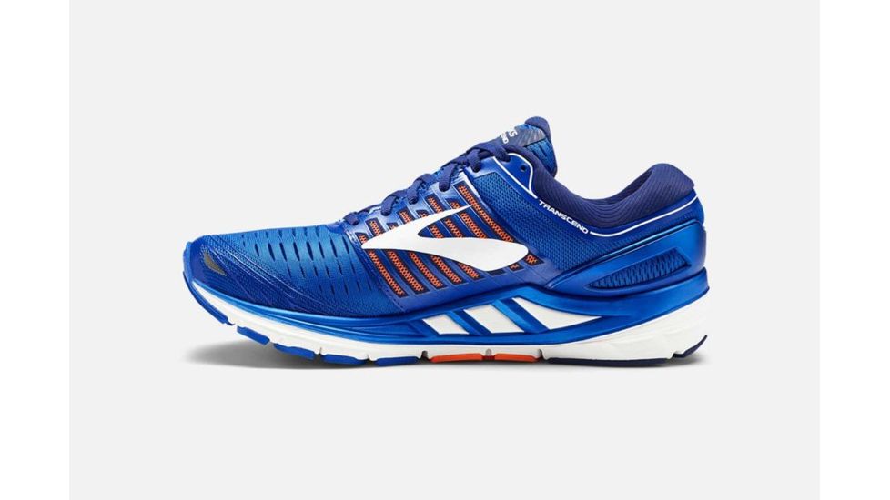 Brooks Transcend 5 Mens Road Running Shoes, Blue/Orange/White, 9 US, Medium, 1102761D463.090