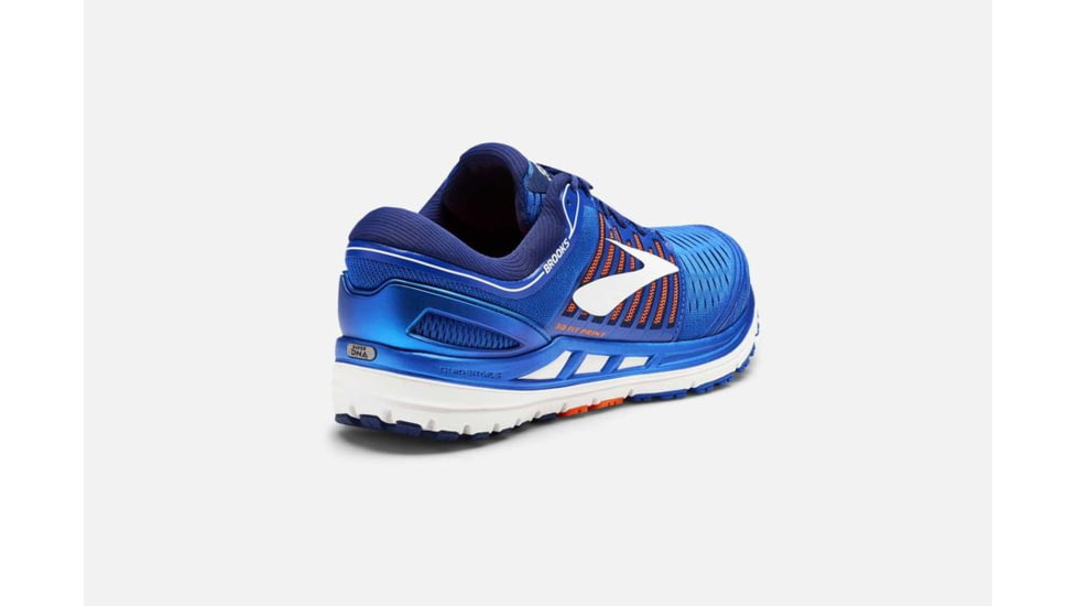 Brooks Transcend 5 Mens Road Running Shoes, Blue/Orange/White, 9 US, Medium, 1102761D463.090