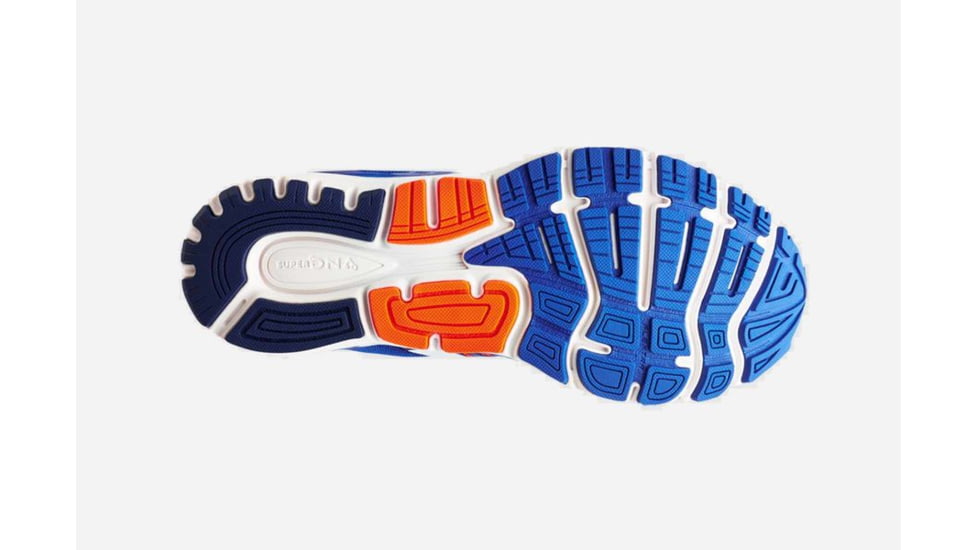 Brooks Transcend 5 Mens Road Running Shoes, Blue/Orange/White, 9 US, Medium, 1102761D463.090