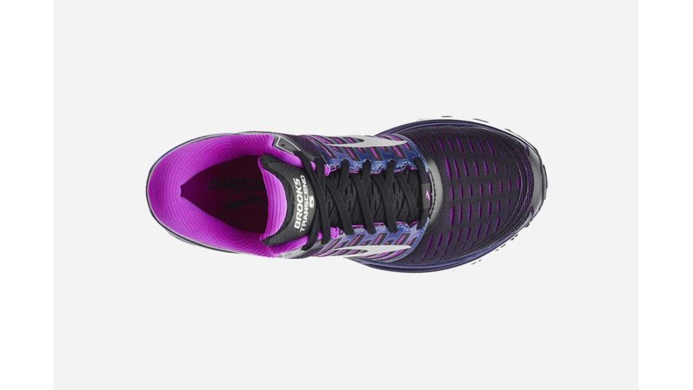 Brooks Transcend 5 Womens Road Running Shoes, Black/Purple/Multi, 5 US, Medium, 1202631B023.050