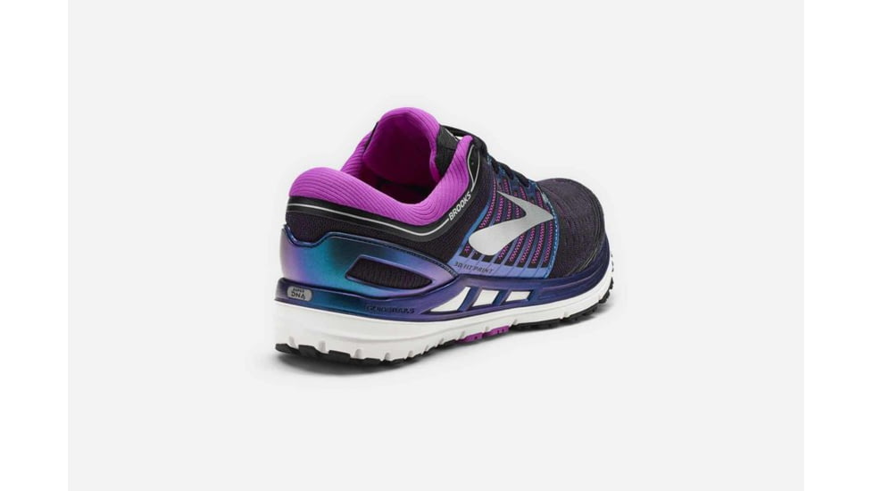 Brooks Transcend 5 Womens Road Running Shoes, Black/Purple/Multi, 5 US, Medium, 1202631B023.050