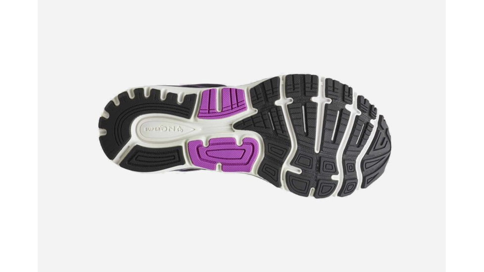 Brooks Transcend 5 Womens Road Running Shoes, Black/Purple/Multi, 5 US, Medium, 1202631B023.050